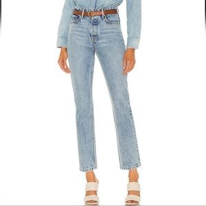 GRLFRND Karolina High Rise Straight Crop in Larchmont Size 25